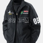 Relax Fit Embroidered Racing Jacket