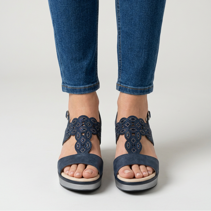Rachele - Comfortable women's wedge sandal