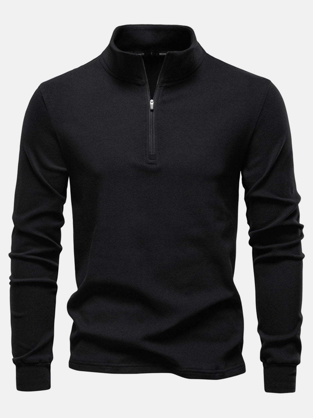Quarter Zip Long Sleeve T-Shirt