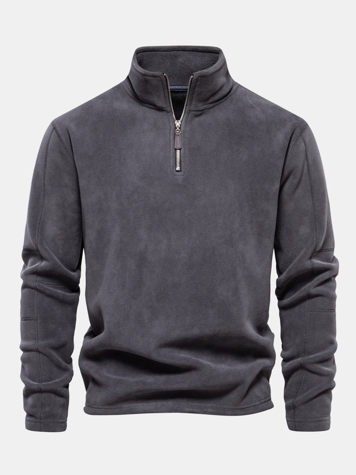Polar Fleece Quarter Zip Sweatshirt