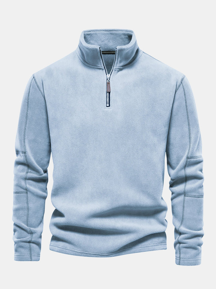 Polar Fleece Quarter Zip Sweatshirt