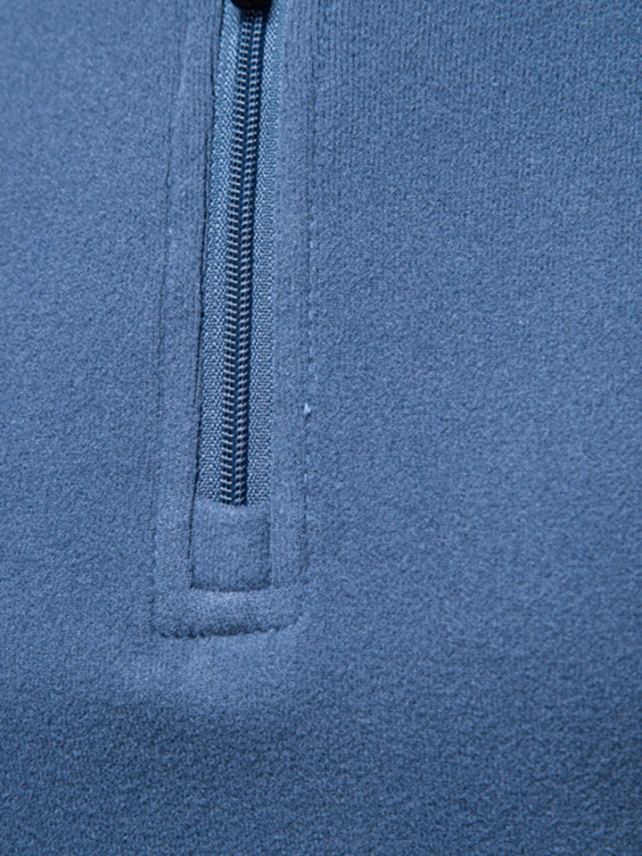 Quarter Zip Long Sleeve T-Shirt