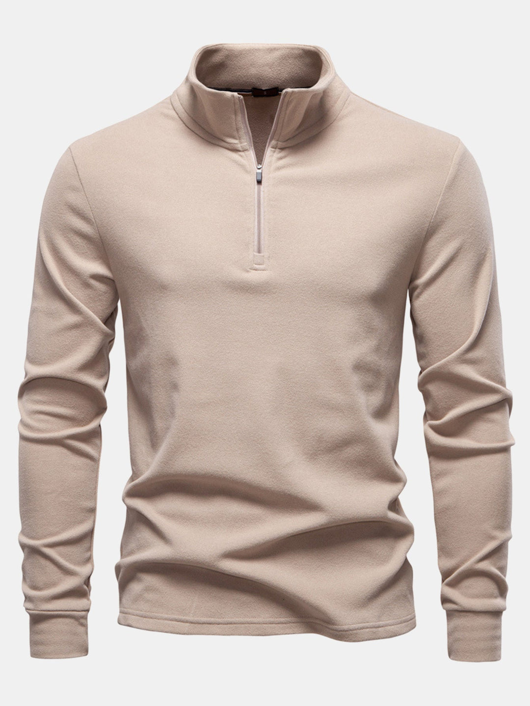 Quarter Zip Long Sleeve T-Shirt