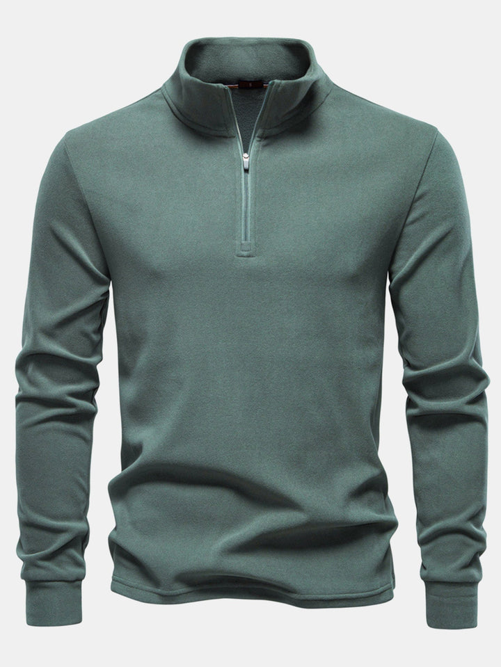 Quarter Zip Long Sleeve T-Shirt