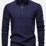 Quarter Zip Long Sleeve T-Shirt