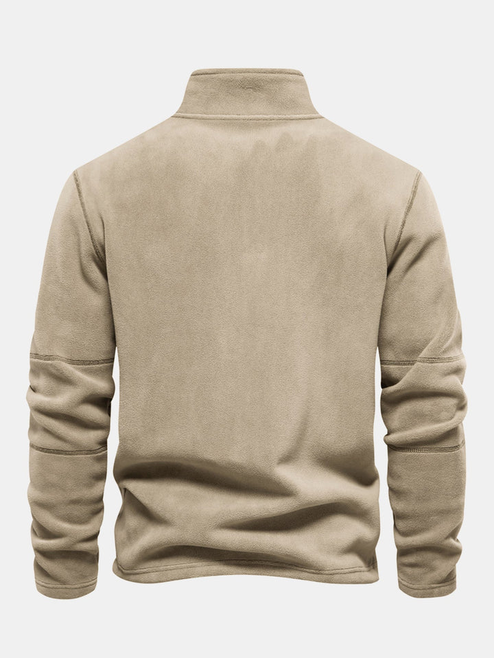 Polar Fleece Quarter Zip Sweatshirt