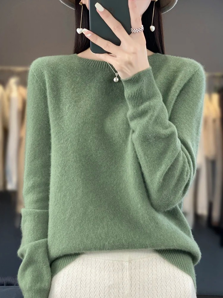 Women's Luxe Soft-Knit Crew Neck Sweater