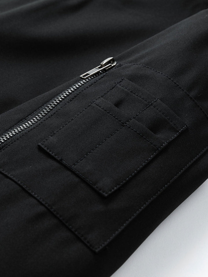 Contrast 2 In 1 Hooded Bomber Jacket