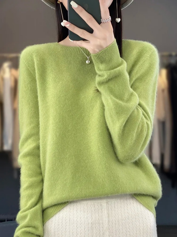 Women's Luxe Soft-Knit Crew Neck Sweater