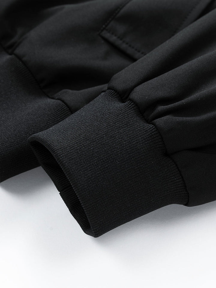 Contrast 2 In 1 Hooded Bomber Jacket