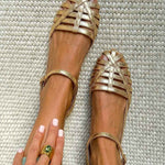 WREN | Cage Design Closed Toe Sandals