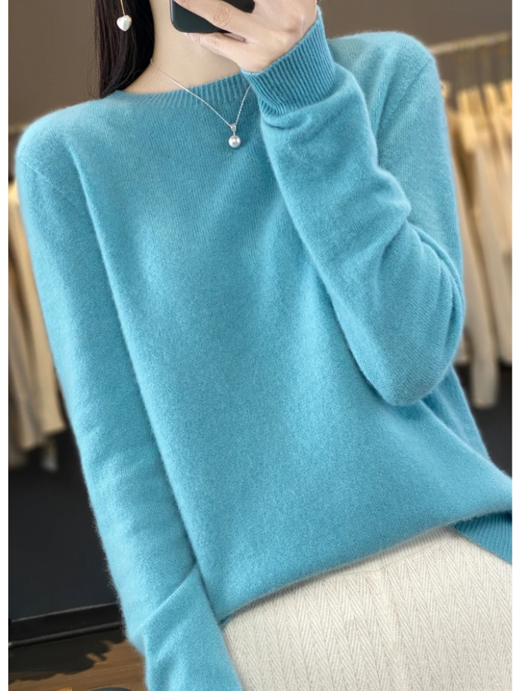 Women's Luxe Soft-Knit Crew Neck Sweater