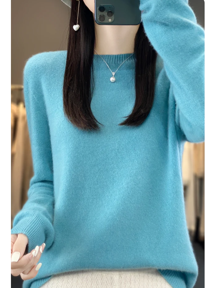 Women's Luxe Soft-Knit Crew Neck Sweater