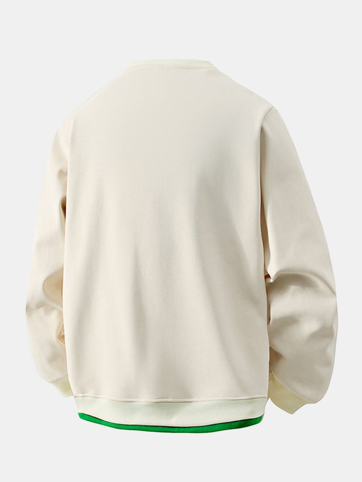 Relax Fit 2 In 1 Crew Neck Sweatshirt