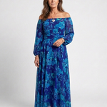 Violet & Grace™ | Off Shoulder Floral Maxi Dress