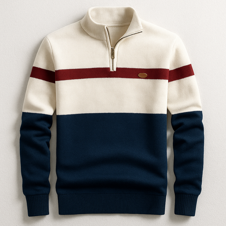 CHARLES HERITAGE QUARTER-ZIP MENS JUMPER