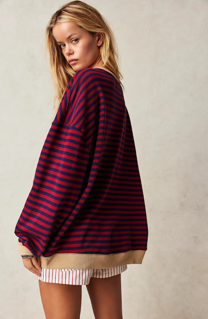 Women's Striped Oversized Sweater