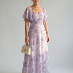 Vaelis |  Flutter Sleeve Midi Dress