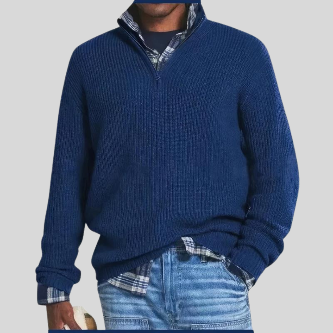 Asher Zip Knit Jumper