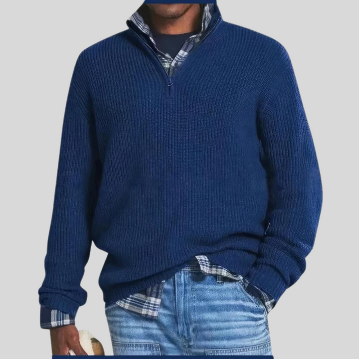 Asher Zip Knit Jumper