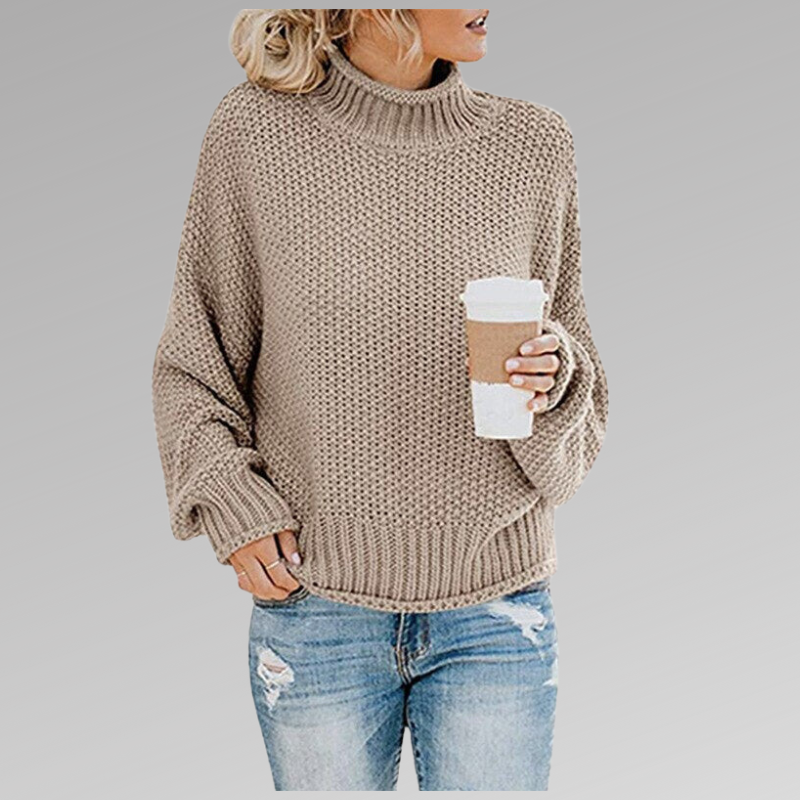 Women's Chunky Turtleneck Knit Sweater