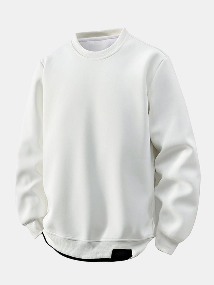 Relax Fit 2 In 1 Crew Neck Sweatshirt