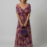 Violet & Grace™ | Off Shoulder Flow Midi Dress