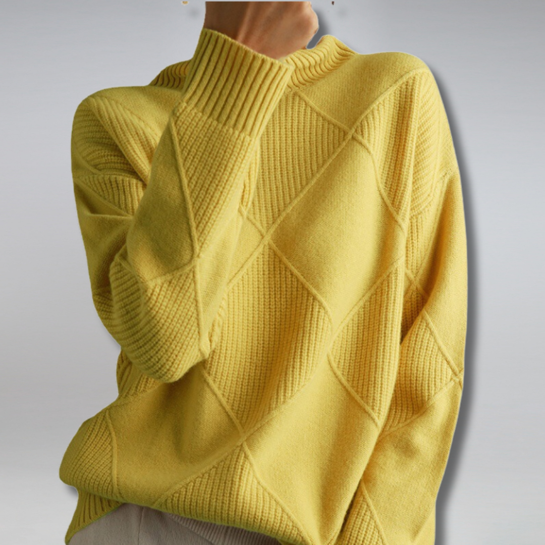 Turtleneck Sweater Women Relaxed Casual Fit