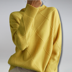 Turtleneck Sweater Women Relaxed Casual Fit