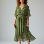 Elric | Light Drape Midi Dress