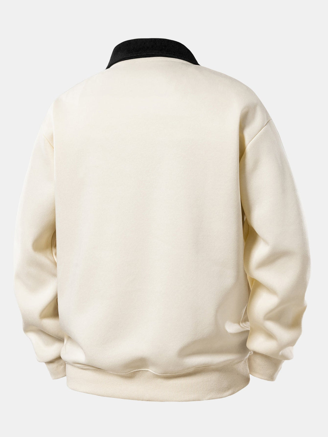 Relax Fit New York Print Contrast Polo Sweatshirt