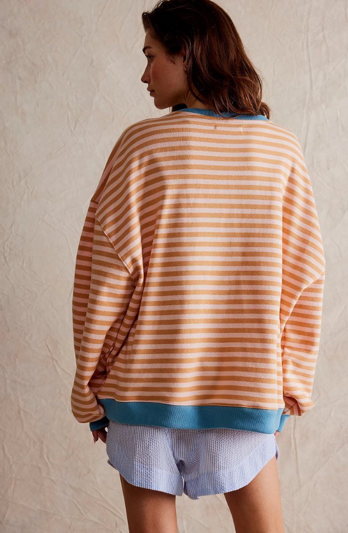 Women’s Oversized Striped Sweatshirt