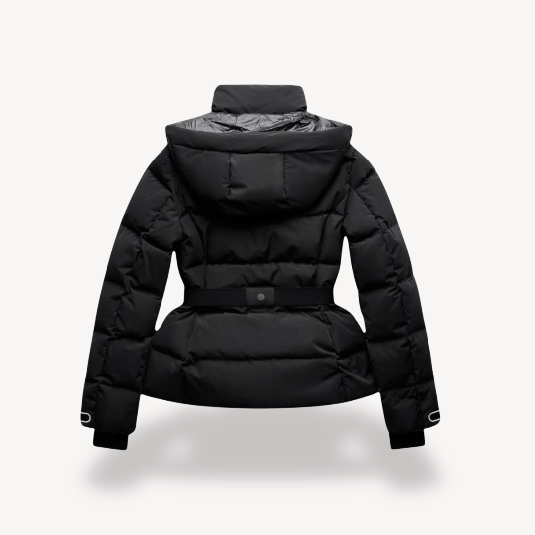 Stylish Women's Belted Puffer Jacket