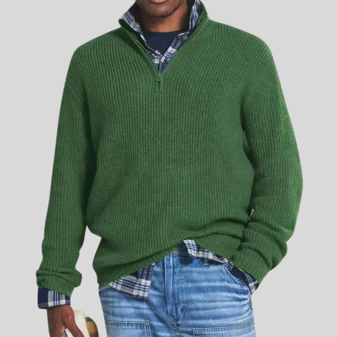 Asher Zip Knit Jumper