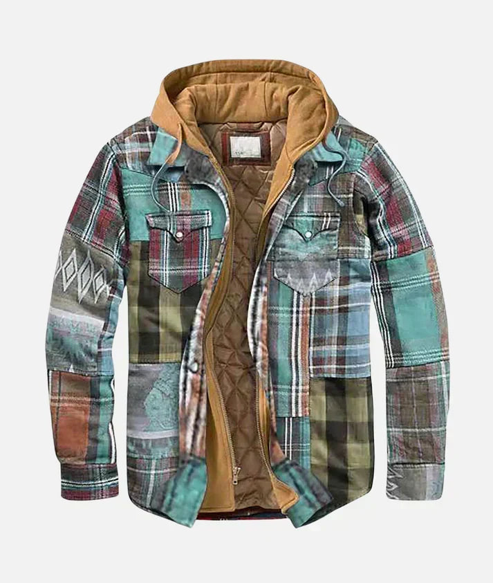 Allen – Check Patchwork Jacket