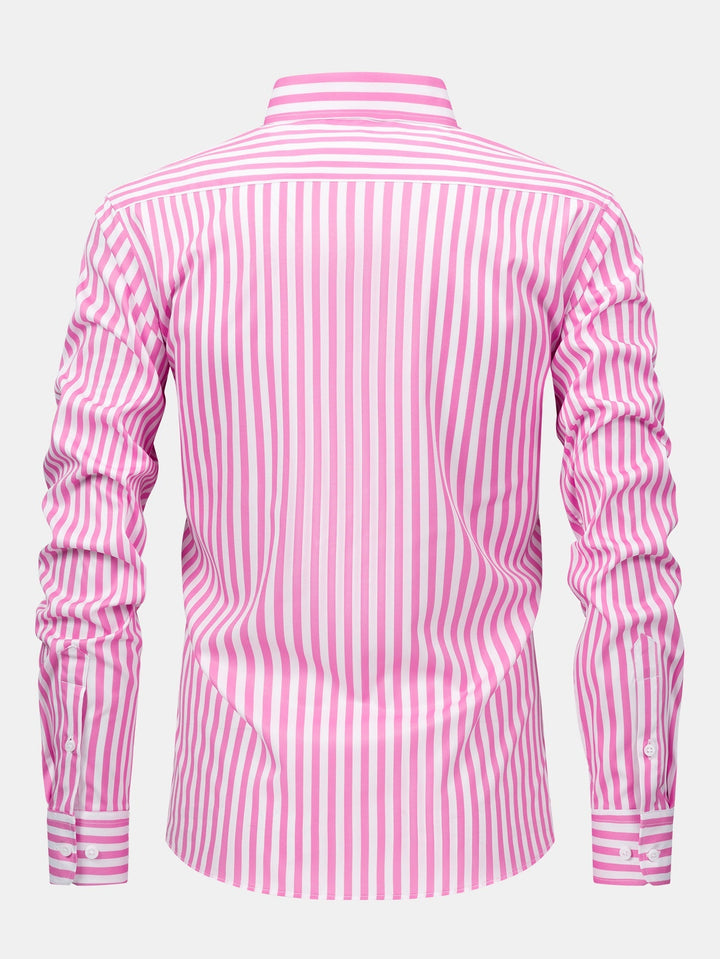 Long Sleeve Stripe Button Up Shirt