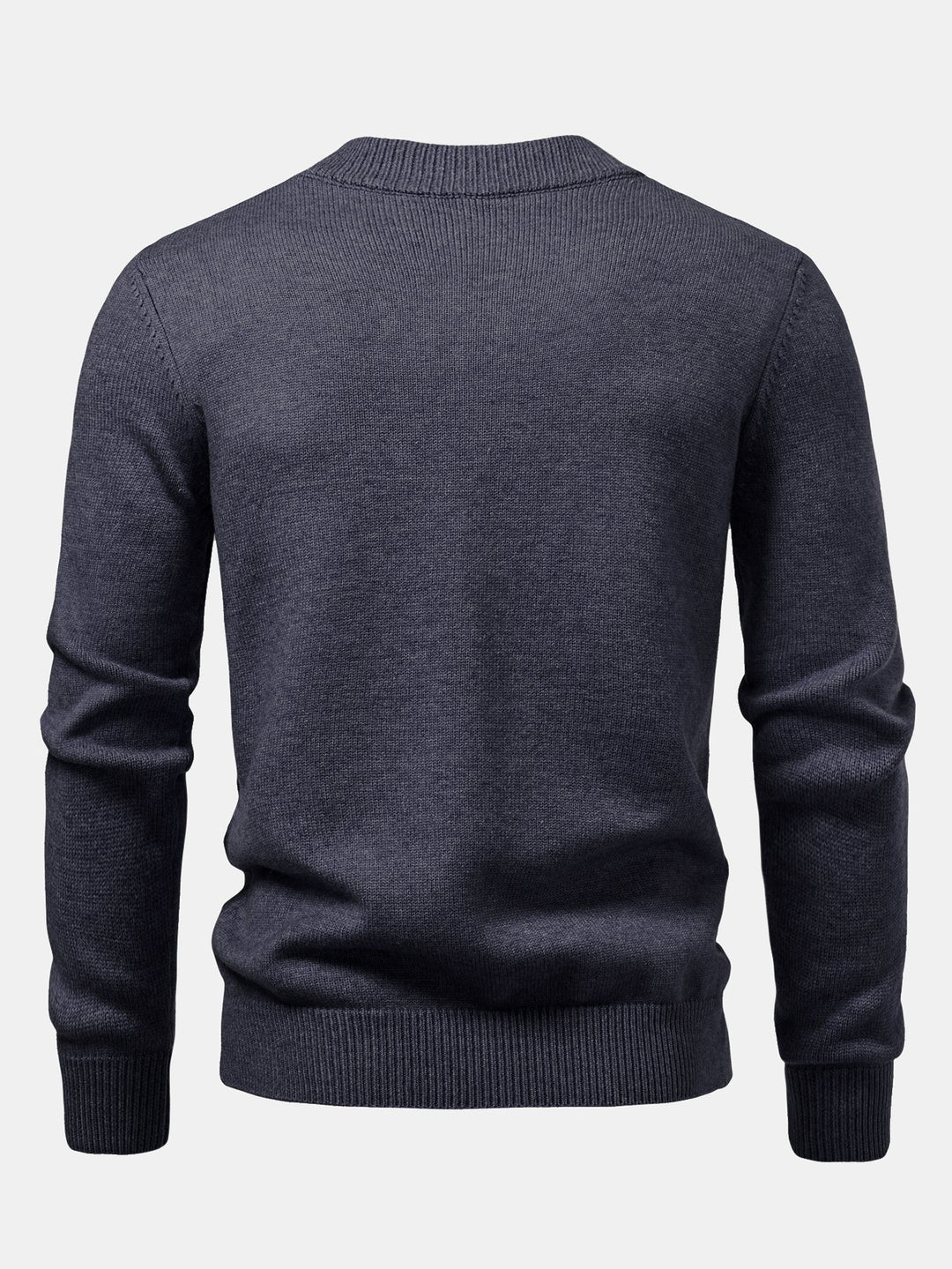 Heavyweight Stripe Mock Neck Knit Sweater