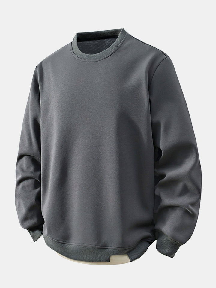 Relax Fit 2 In 1 Crew Neck Sweatshirt