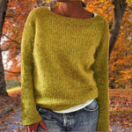 Women’s Loose Knit Sweater Relaxed Fit Pullover