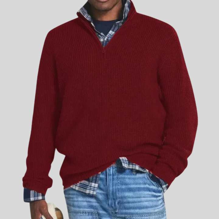 Asher Zip Knit Jumper
