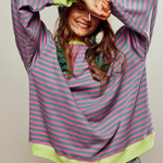 Women’s Oversized Striped Sweatshirt