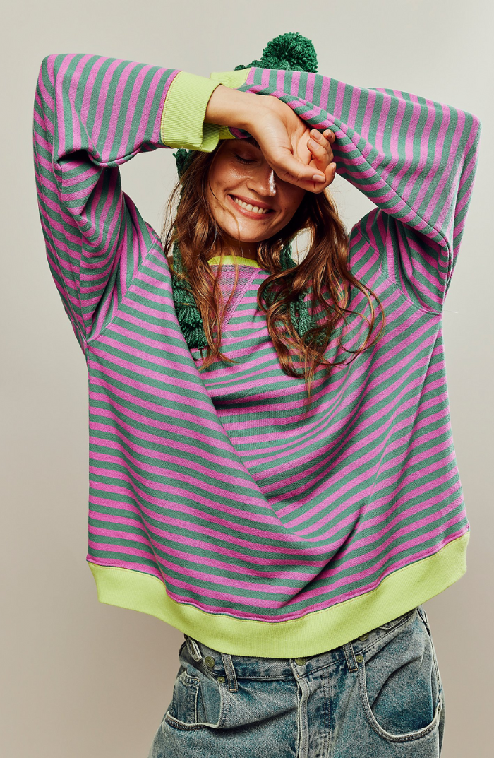 Women's Striped Oversized Sweater