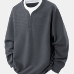 Raglan Sleeve 2 In 1 Waffle T-Shirt