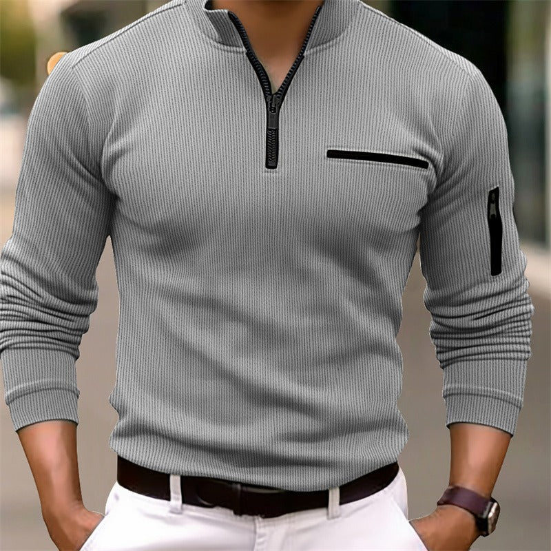 Carter | Long Sleeve Shirt with Zipper