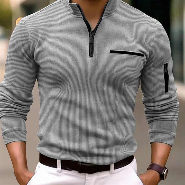 Carter | Long Sleeve Shirt with Zipper