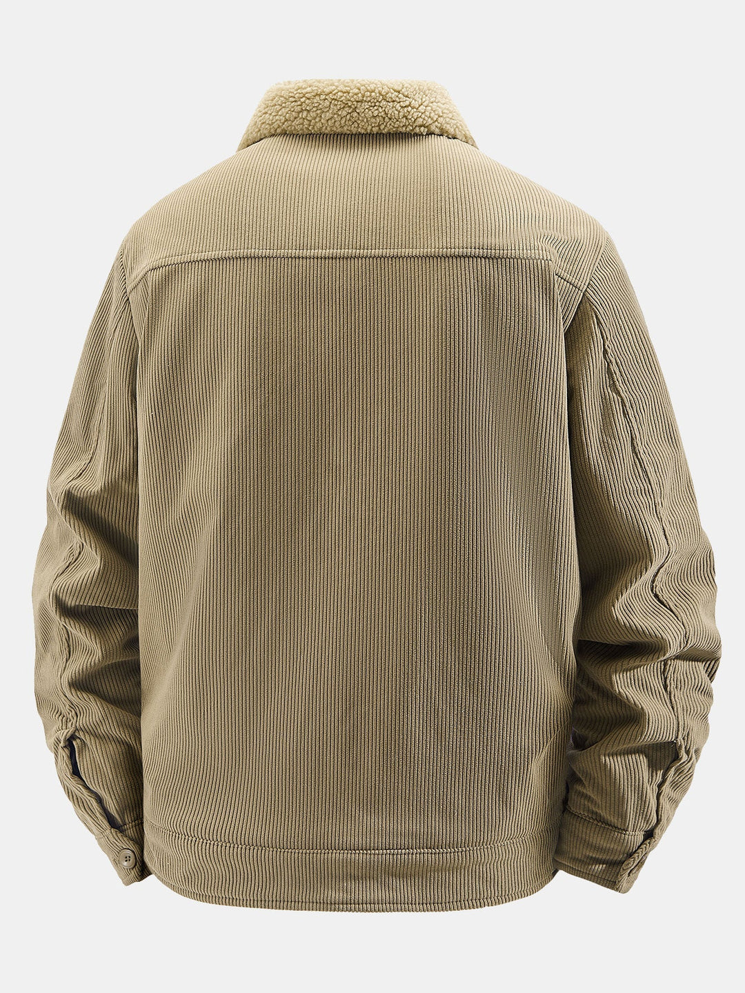 Teddy Fleece Lined Button Up Corduroy Jacket