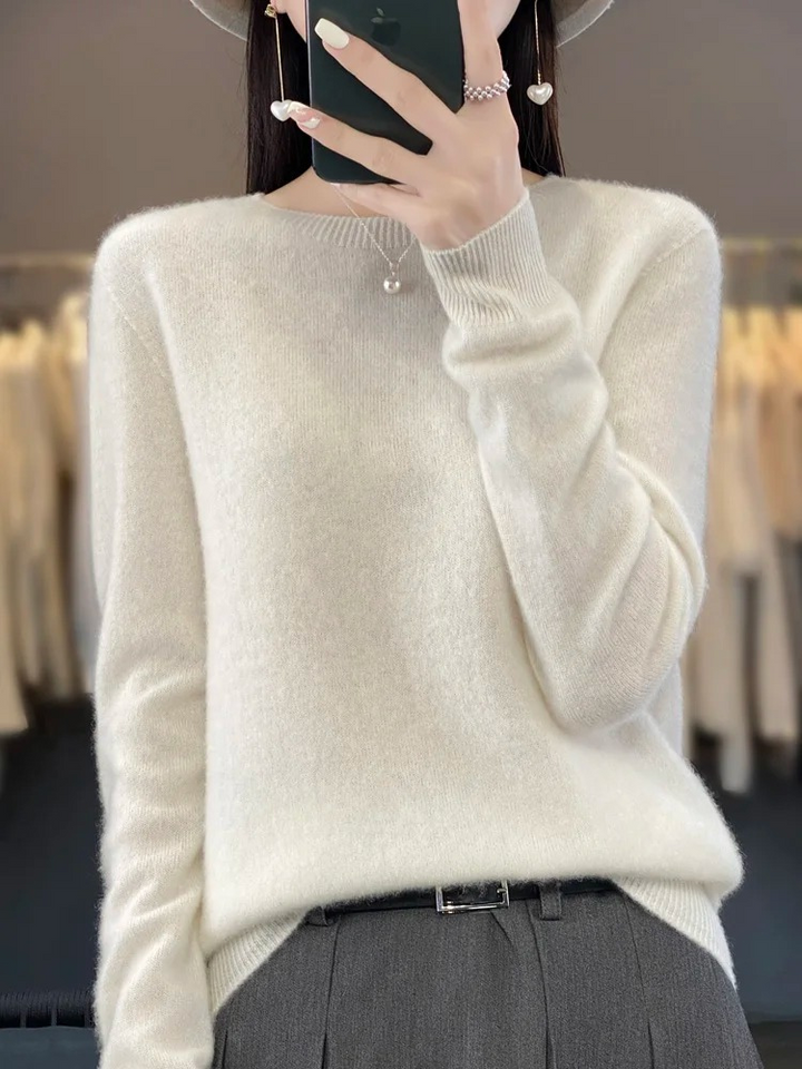 Women's Luxe Soft-Knit Crew Neck Sweater