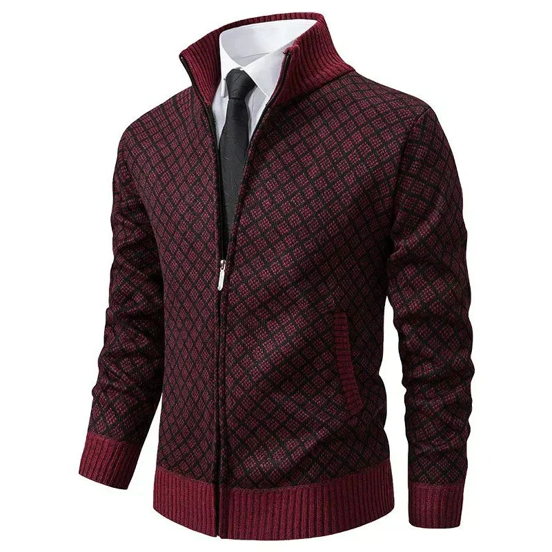 Alistair Patterned Zip Jacket