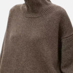 Women’s Oversized Turtleneck Knit Sweater