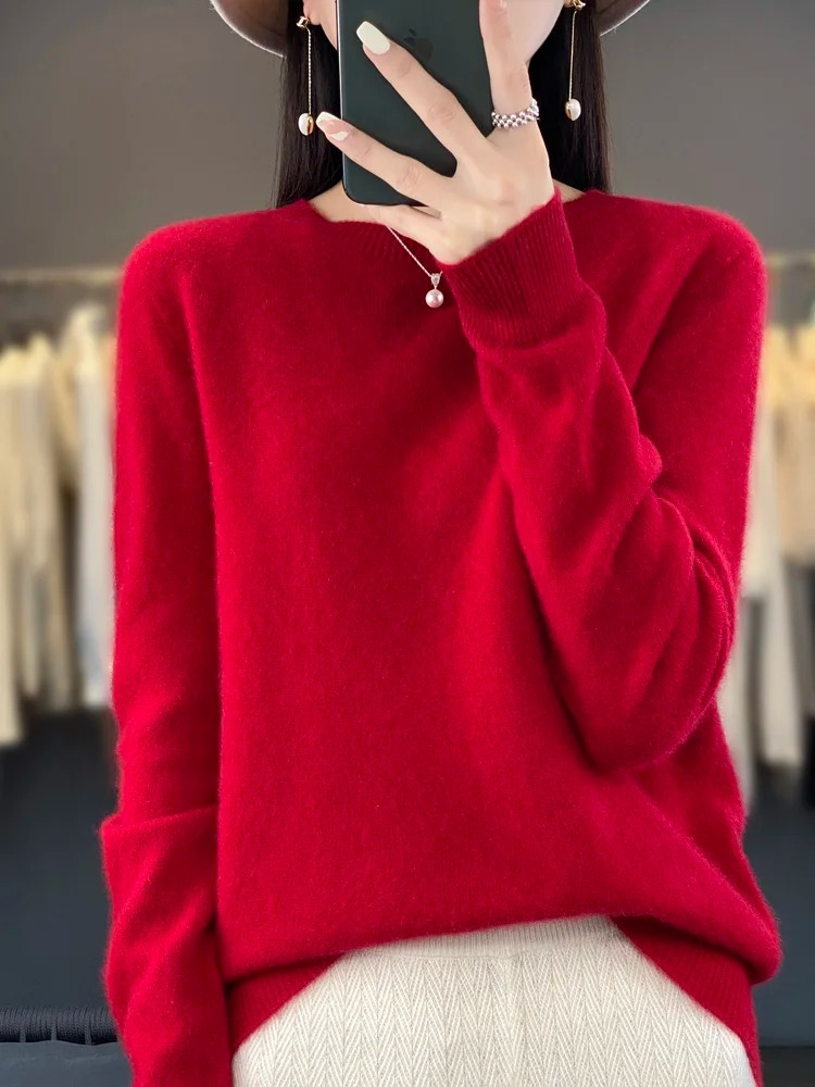 Women's Luxe Soft-Knit Crew Neck Sweater